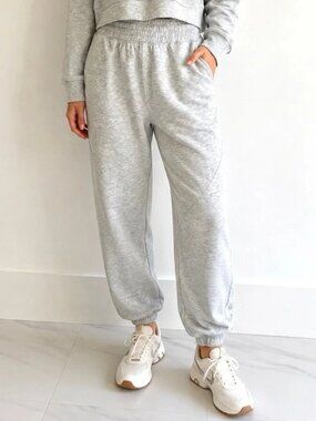 Abercrombie & Fitch YPB Heather Grey Neoknit High‎ Rise Jogger Sweatpants